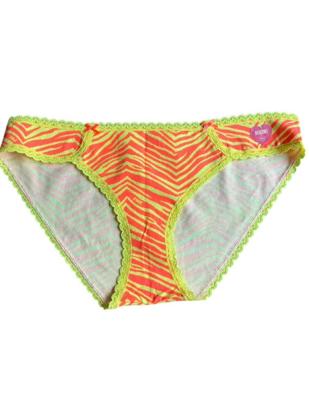 2011 Deadstock Victoria’s Secret pink zebra print underwear.